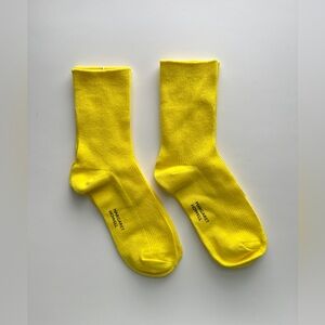 2 for $15 Vibrant Yellow Casual Socks